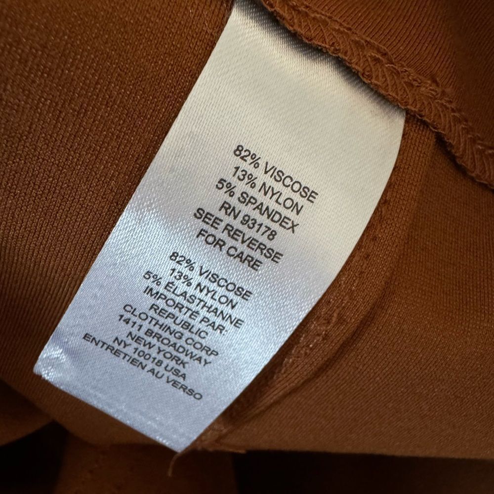NWT Tahari Wide Leg Pant High Rise Patch Pockets In Burnt Orange Size 10 - Picture 8 of 9